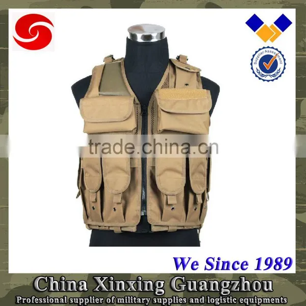 Molle Weaving Strap Tactical Vest Jacket With Different Pouch for Army Military Security