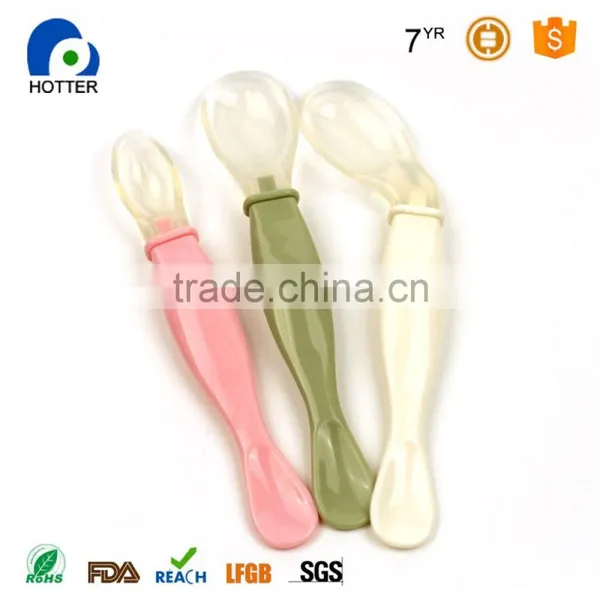 100% Food Grade Silicone Baby Spoon photo-2