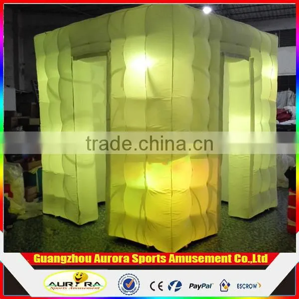 LED Lighting Black Inflatable Photo Booth Commercial Use Inflatable Photo Booth for Sale Custom photo-2