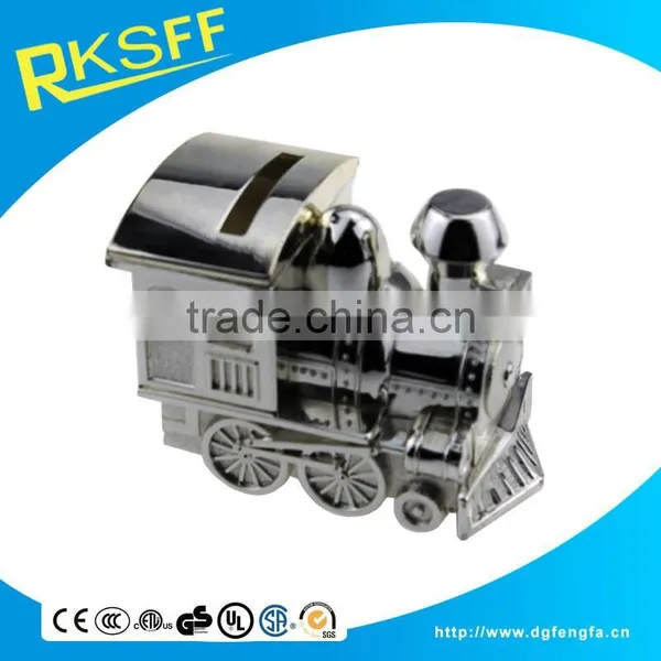Factory Price Zinc Alloy Train Head for Coin Bank/saving Money