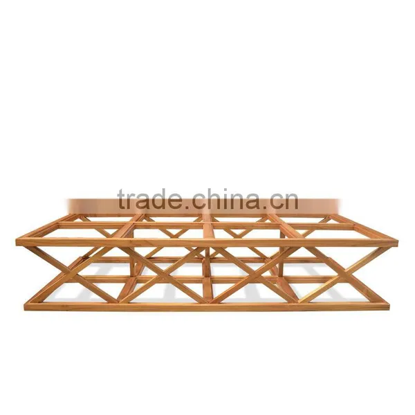 Coffee Table Teak Wood With Glass Top Model Rossi photo-2