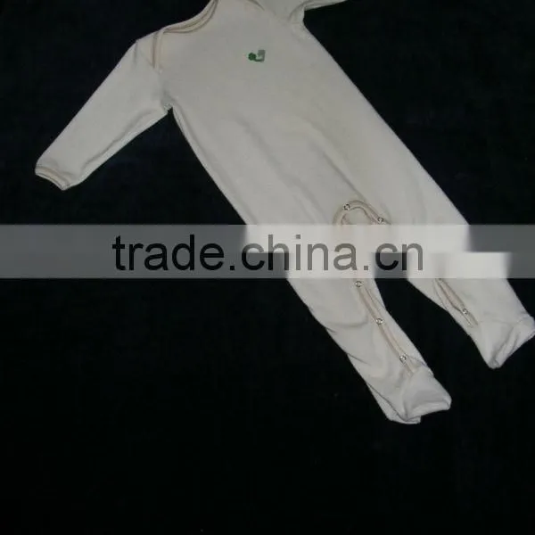 Organic Printed Romper_100% Organic Cotton Comfortable Baby Body Suit and Organic Printed Long Sleeve and Short Sleeve Baby Bod photo-3