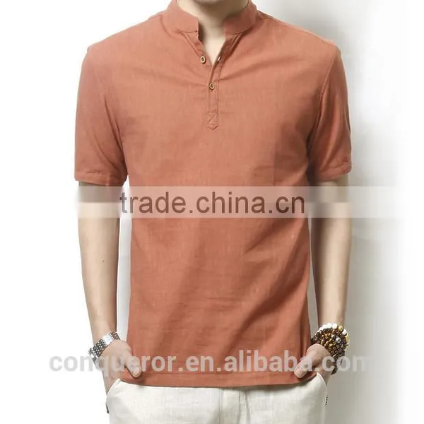 Men's White Linen Shirt HOT! MSRL0057 photo-2