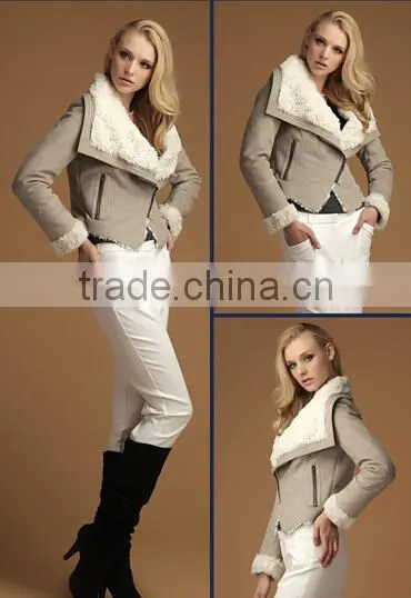 Multicolour Fashion Fox Fur 2014 Wool Overcoat Medium-long Fur Coat photo-4