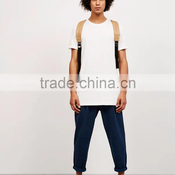 2017 Fashion Black T-Shirts Own Logo MGOO Custom Longline T Shirt Top Sell 100% Cotton Streetwear photo-5