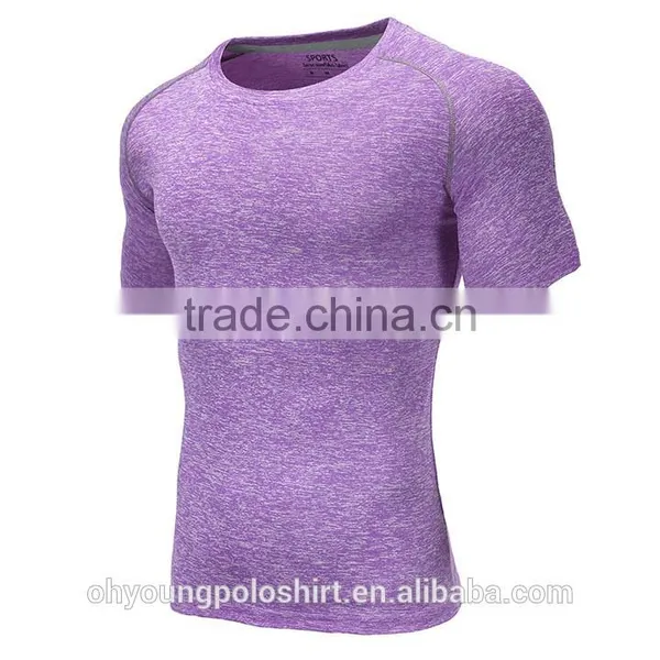95%polyester 5%spandex Slim Fit Gym Clothing Mens Dri Fit T-shirt Running Tee Shirt Quick Dry Tshirt Onlie Shopping photo-5