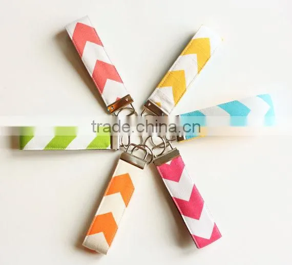 Wholesale Monogrammed Chevron Keychain photo-3