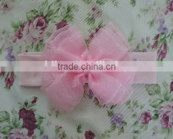 2017Lovely Style Princess Girls Hair Accessories Bowknot Elastic Headband Girls Many Colors Choice photo-3