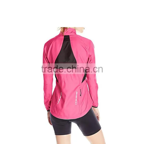 Good Quality Custom Waterproof Polyester Women Cycling Ride Jacket photo-2