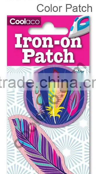 Mini Color Iron on PU Patches Heat Press Patches Fabric Patch photo-1