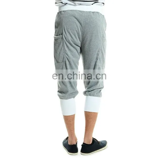 Custom French Terry Drop Crotch Pants Wholesale photo-3