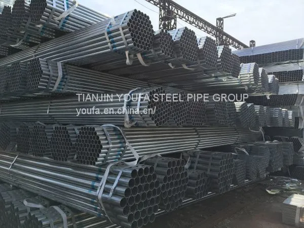 Pregalvanized Round Pipe GI Pipe Fence Pipe Zinc Coating 30 to 180g photo-2