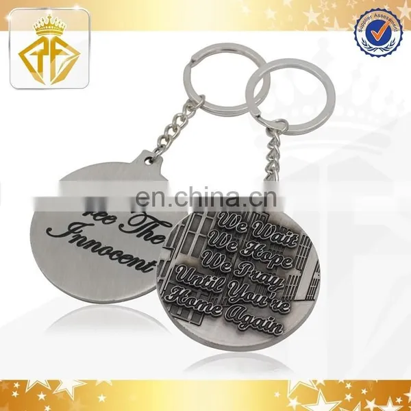 Shiny Gold 3D Medal Keychain With Hard Enamel Colored photo-5