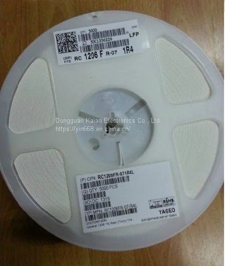 Первый уровень агента Yageo UniOhm 0402 0603 0805 1206 2010 2512 5% поверхностно-монтируемый резистор