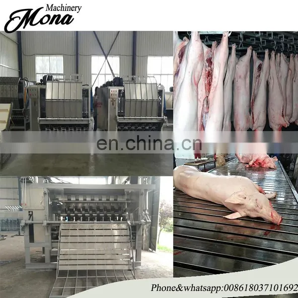 Hot Selling Stainless Steel Hydraulic Pig Scalding Unhairing Machine photo-2