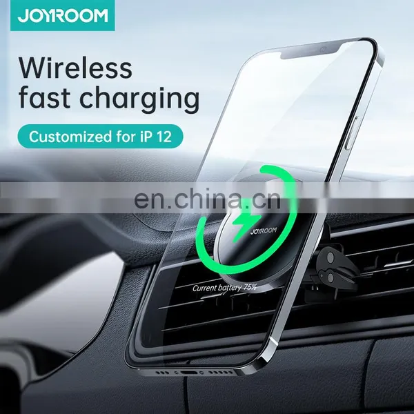 Joyroom Air Vent Mount 15W Phone Magnetic Car Wireless Charger For Car Magsafe Holder For Iphone 12 photo-4