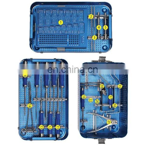 Orthopedic Surgical Instruments Spinal Anterior Cervical Plate System Instrument Set for Cervical Surgery Spine photo-2
