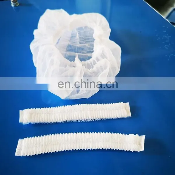 YMJ Ultrasonically Sealed Surgeon Disposable Non Woven Bouffant Cap Surgery Hat Machine to Make Hats With Elastic Band photo-6