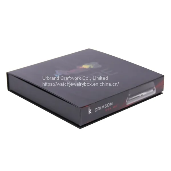 Custom Flip Design Paper Perfume Packaging Box Magnet Closer Gift Box With EVA Insert and PVC Pouch photo-2