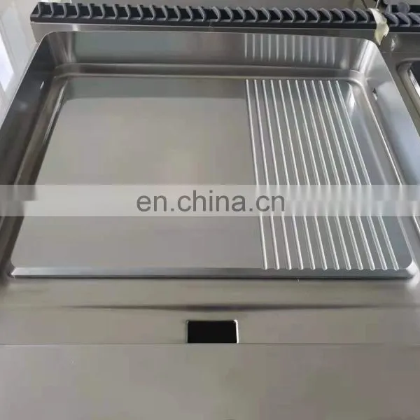 Stainless Steel Gas Griddle With Cabinet(1/3 Grooved)(CE Cerificate) photo-2