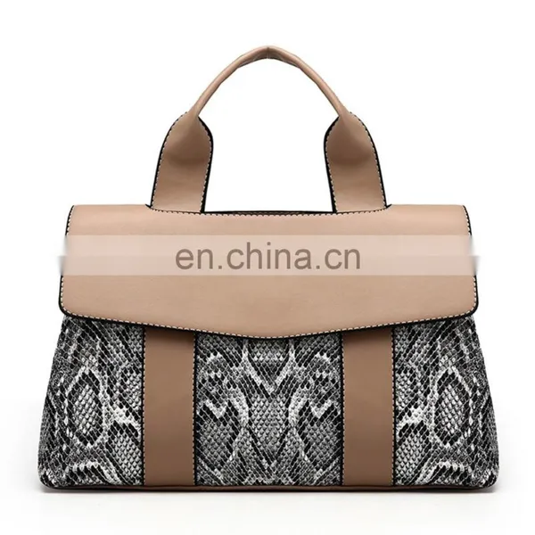 New European And American Fashion Snake Skin Large Capacity Female Bag Single Shoulder Cross-slung Handbag/ photo-2