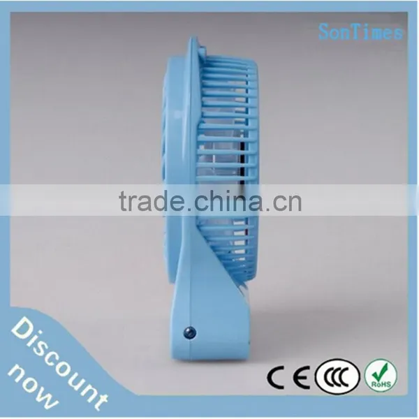 High Quality Blue Mini Desktop Computer Rechargeable Usb Mini Mist Cooling 5volt dc Water Air Cooling Fan photo-4