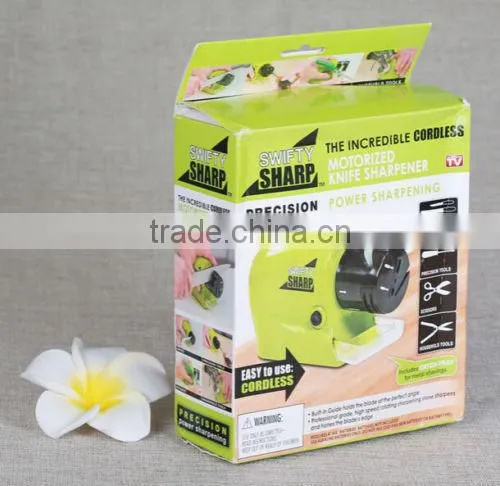 As Seen On Tv Brand New Arrivel Cordless Electric Knife Sharpener Swifty Sharp for Kitchen,portable Knife Sharpener Stone photo-6