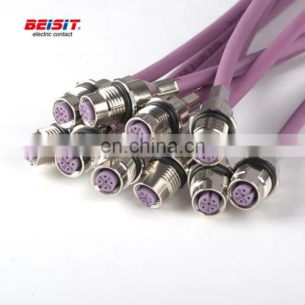 Wire Connectors Female For Power Signal Connection M12 Waterproof IP67 photo-5