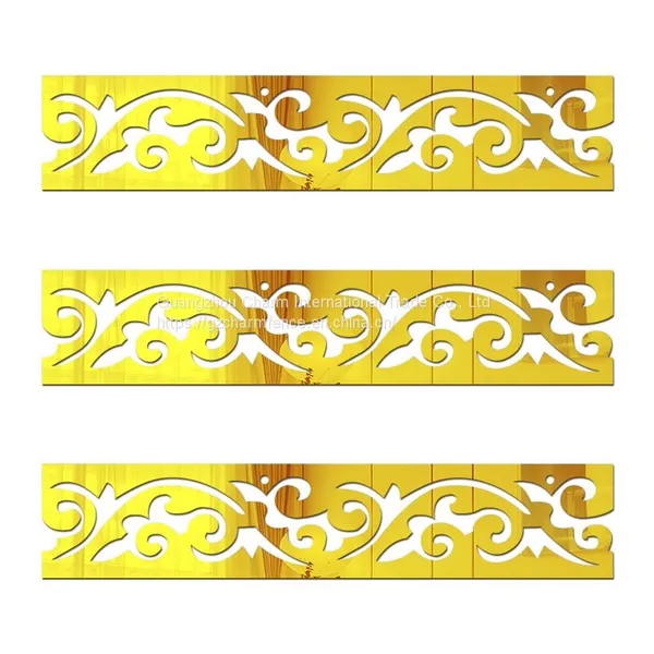 Window Acrylic 3d Three-dimensional Wall Sticker Master Bedroom Waist Line Wall Line Chinese Toilet Corner Kitchen Self-adhesive Hotel photo-4