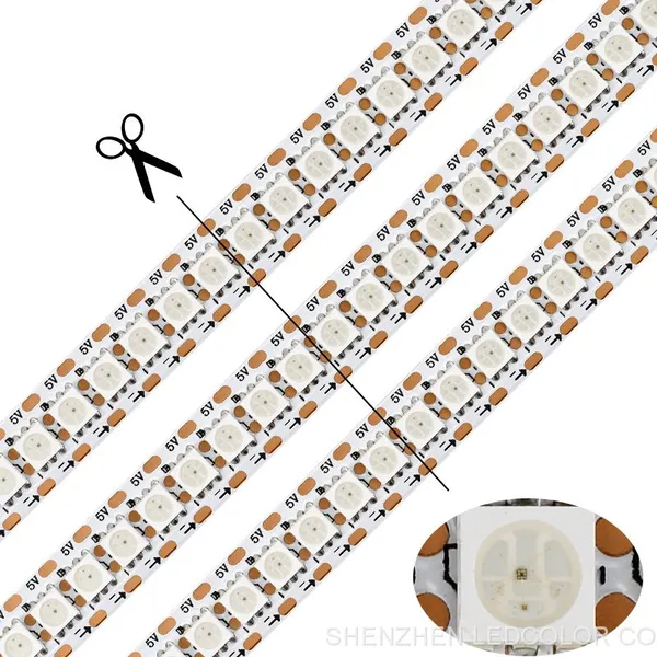 IP65 Waterproof Led Strip Addressable Smart 5V LC8813 LED Strip Lights Dream Fullcolor Running Changing Color photo-3