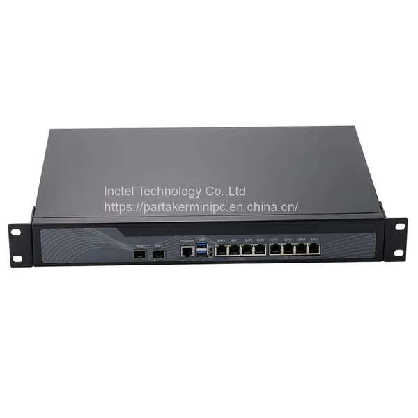 Partaker PfSense 1U Firewall Intel Core i3 2350M i5 2520M i7 2620M 8 x Intel 82574L LAN 2 x SFP 82599ES 10 Gigabit VPN OPNsense photo-2
