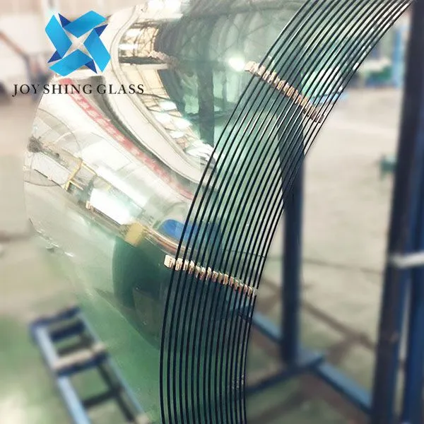 Building / Furniture Curved Tempered Glass Sheets 2mm-19mm Hot Bent Glass