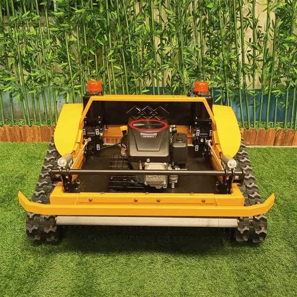 Rechargeable Brush Cutter, China Remote Control Mower on Tracks Price, Radio Controlled Mower for Sale photo-3