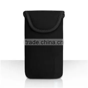 Plain Black Case Cover Protector Carrying Pouch For 5.5 Inch Cell Phone photo-3