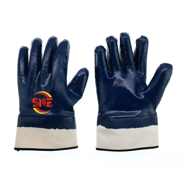 Snellsafety Jersey Liner Nitrite Safety Cuff Oil Resistant  Glove