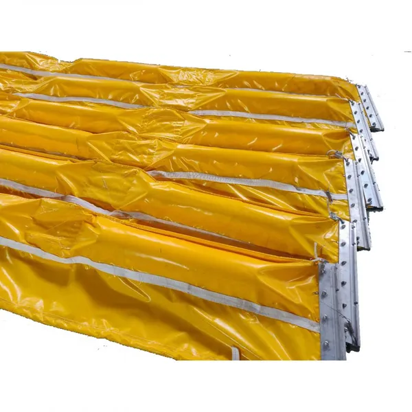 Heavy Duty PVC Oil Containment Boom With Hose Specialized Floating Barrier for Weed Spill Control