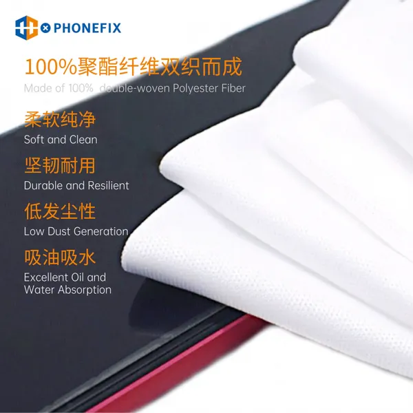 50pcs Non-dust Cleaning Cloth for Phone Screen Cleaning Tool photo-3