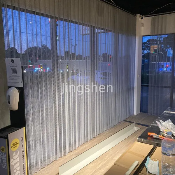 Decorative Metal Mesh Curtains, Woven Metal Flexible Mesh Curtains, Indoor Ceiling Curtains