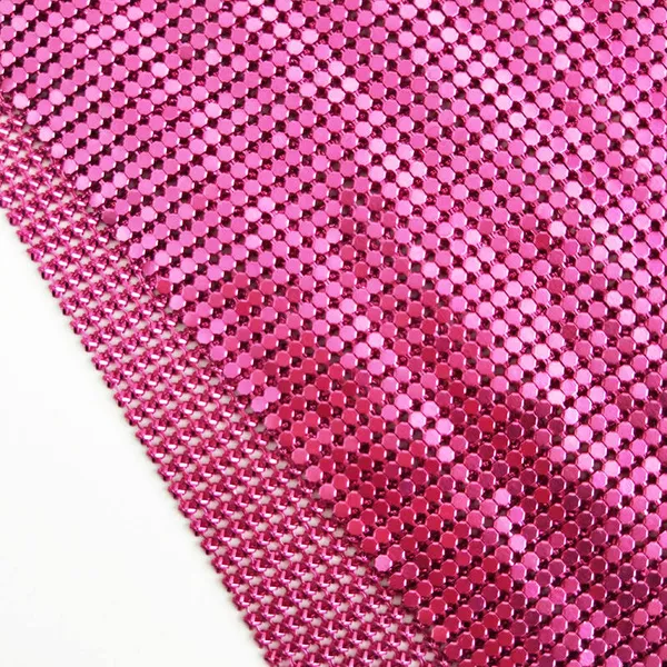 Gold Color Sequin Chain Mail Fabric Metal Mesh/flexible Metal Mesh Fabric