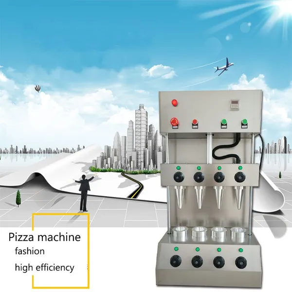 MO-QDMECH Automatic Pizza Cone Making Machine MH084 Stainless Steel 4 Cones Per Time Commercial Pizza Machine