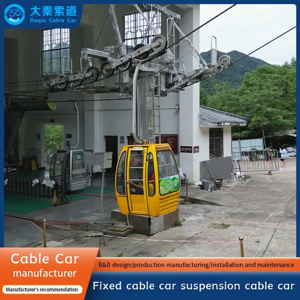 Hybrid-Powered Cable Car for Eco-Tourism Amusement Park Ropeway Cableway System Wholesale Chairlift Durable Low Altitude Chairlift Ropeway