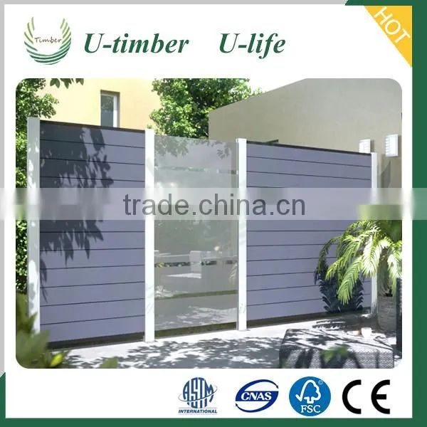 High Quality Wood Plastic Composite WPC Garden Fence Panels photo-5