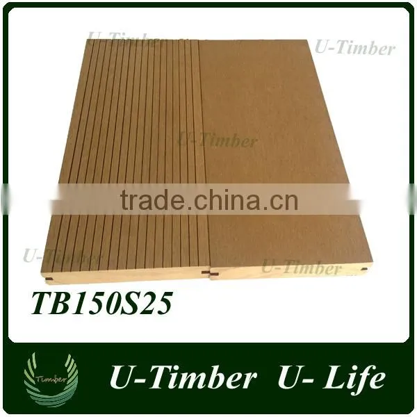 150X25mm Deep Embossed Wpc Composite Decking Popular in the Europe photo-2