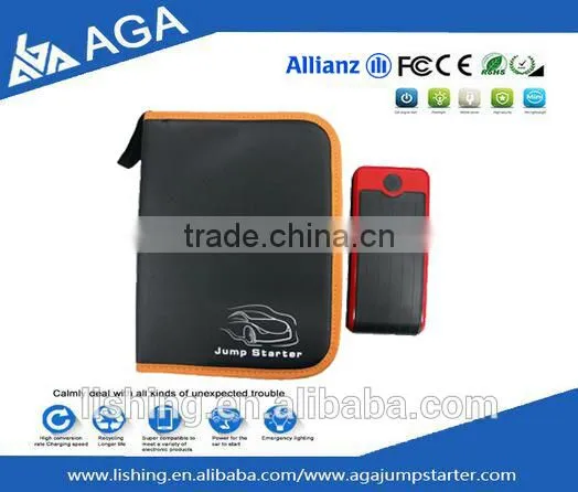 Shenzhen OEM 12000mAh Red Black 12V Mini Emergency Car Jump Charger Starter Booster With SOS Led Flash Light photo-3