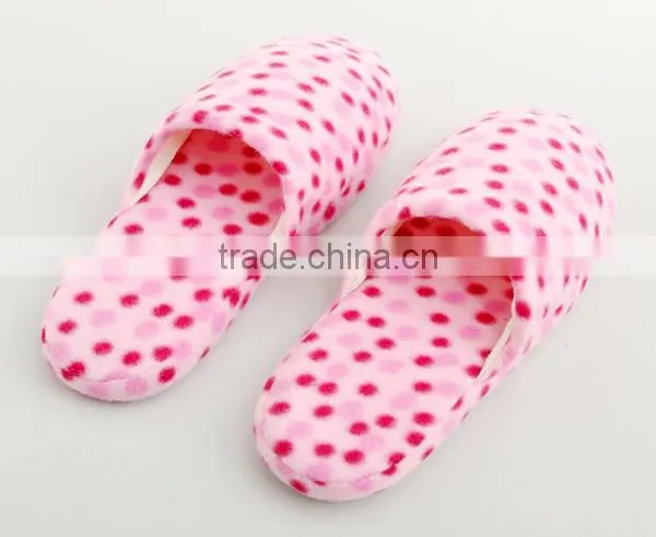Dot Pattern Cute Teenagers Girls Bedroom Slippers Autumn and Winter to Keep Warm Slippers photo-4