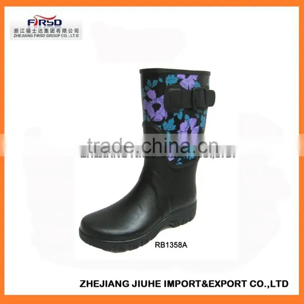 Women's Rain Boots, 2015 Most Popular Fashion Patterned Rain Boots for Women/Rain Boots for Ladies