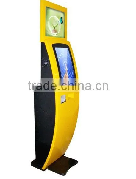 Bill Acceptor, Pinter,ID Card Reader/kiosk Stand pc Touch Screen