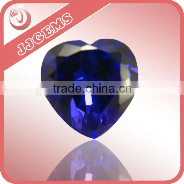 Synthetic Heart Shape Blue Spinel Rough