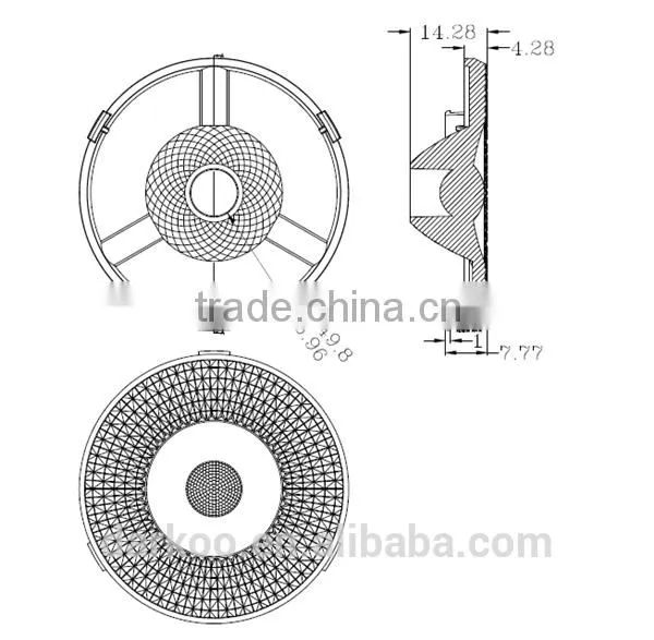Samsung New Product COB Led Lens Optical Lens 50mm 25degree DK5025-JC-4S Spotlight photo-2