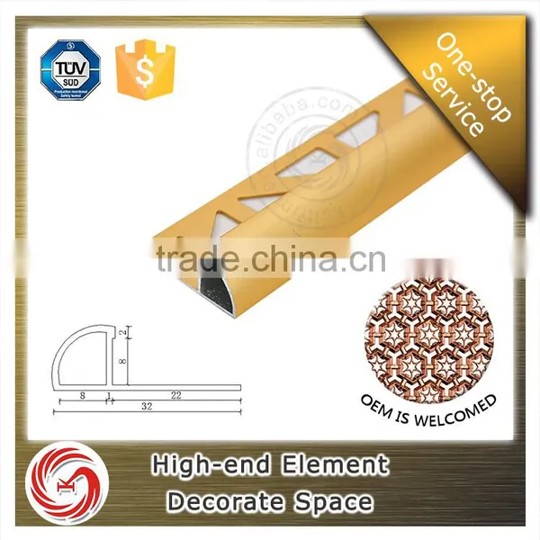 Reasonable Price Semiround Shape Aluminum Wall Tile Trim photo-6